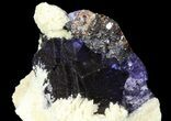 Cubic Fluorite Crystals with Barite and Sphalerite - Elmwood Mine #71945-2